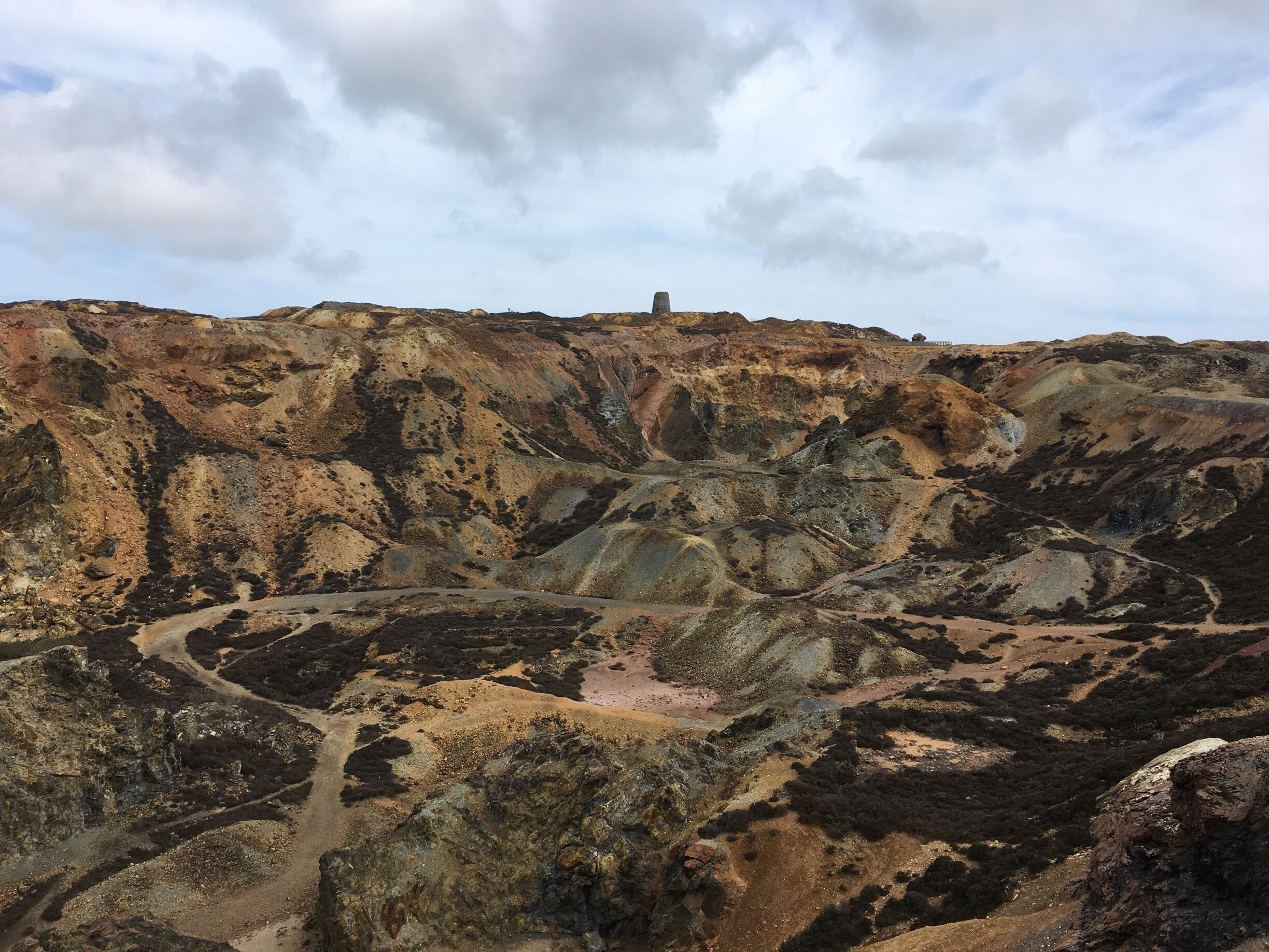 Lovely colours on Parys mountain, Anglesey today 