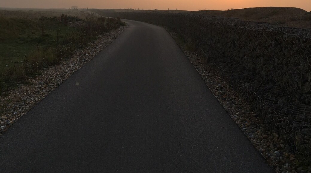 Beautiful bike ride at sunrise