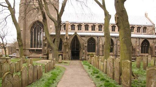 All Saints' church Footpath to the south porch of All Saints' church at Holbeach