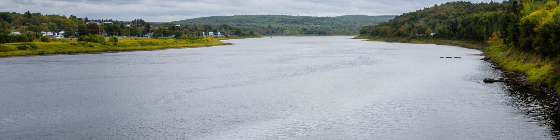 Saint John River on a Cloudy Day, New Brunswick, Canada