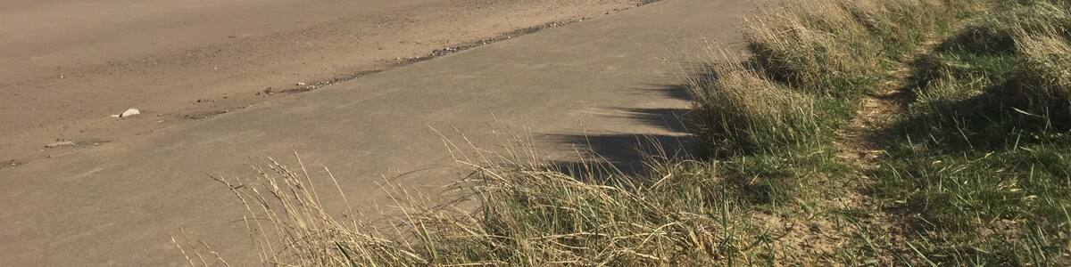 Glorious beach looking from Redcar towards Marske and Saltburn-by-the-Sea.