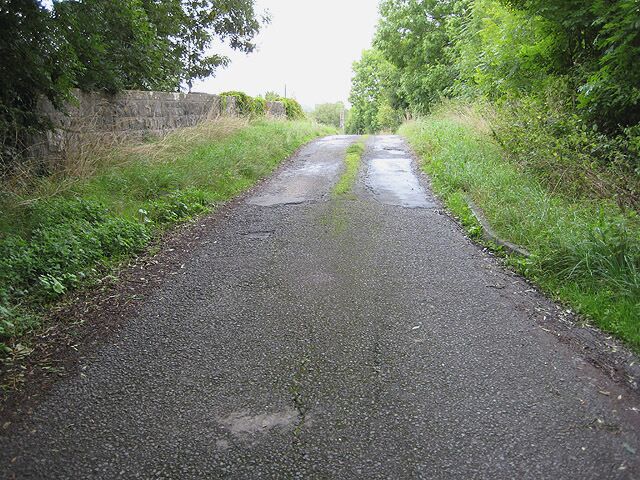Bridge over dismantled railway Narrow bridge over the former Ledbury to Gloucester railway line.
