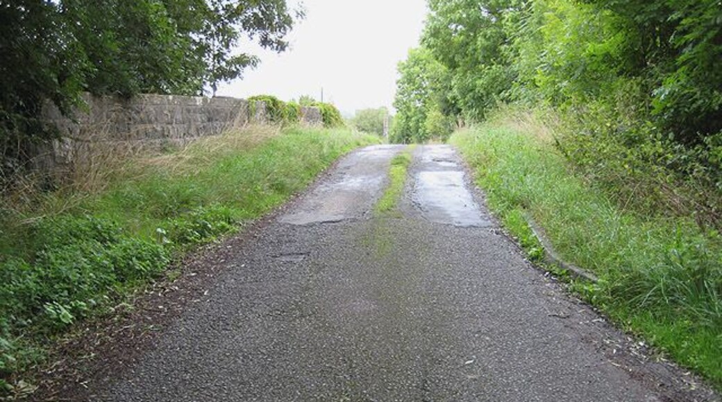 Bridge over dismantled railway Narrow bridge over the former Ledbury to Gloucester railway line.