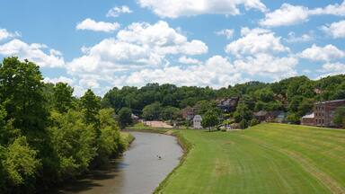 River and a path way in Galena