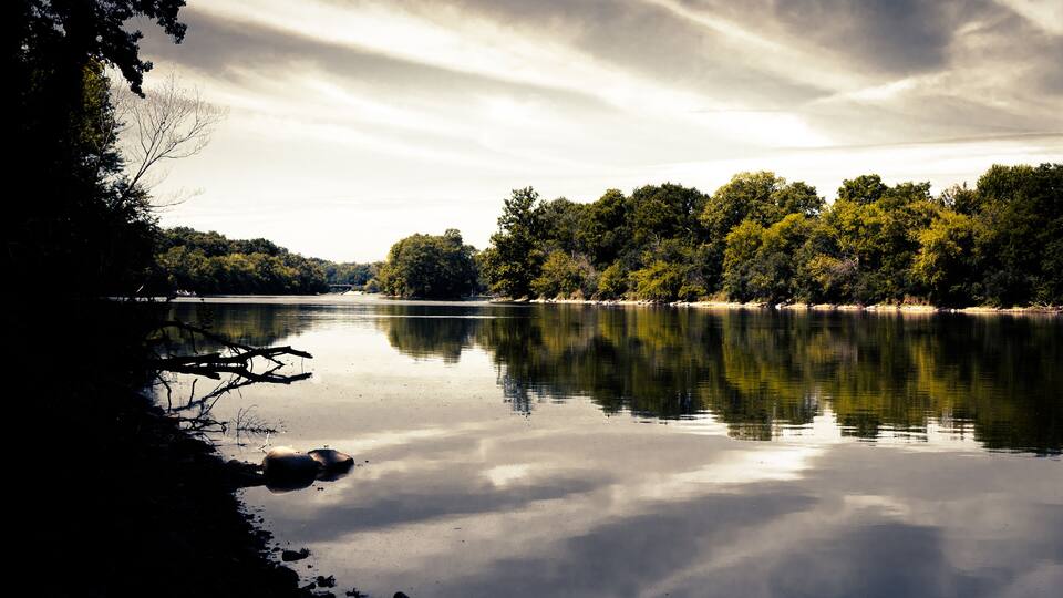 Fox River, Hoover Forest Preserve.