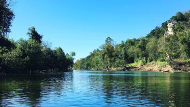Kayaking down the Big River on a fall day!