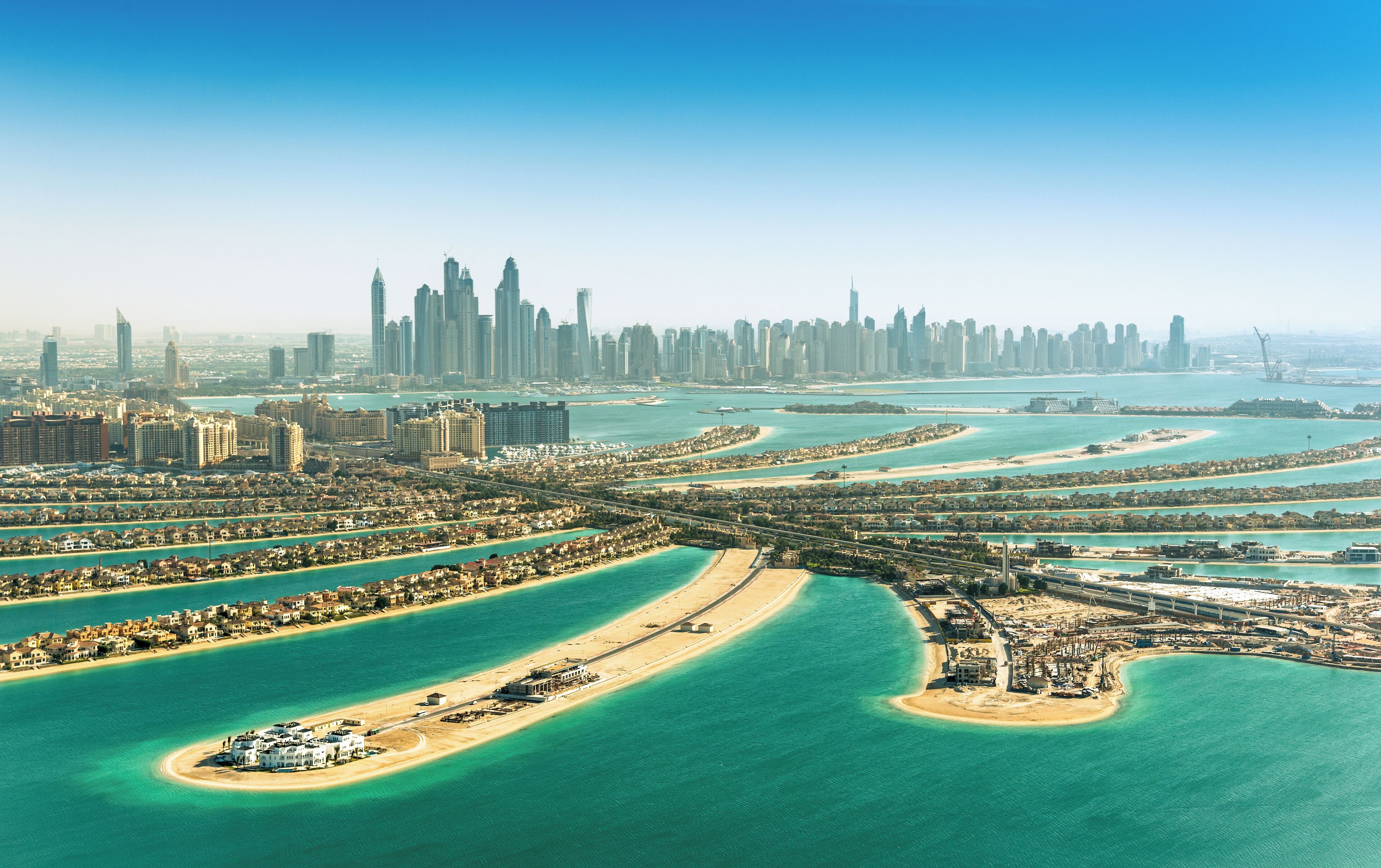 The Palm Jumeirah in Dubai, Dubai, United Arab Emirates
