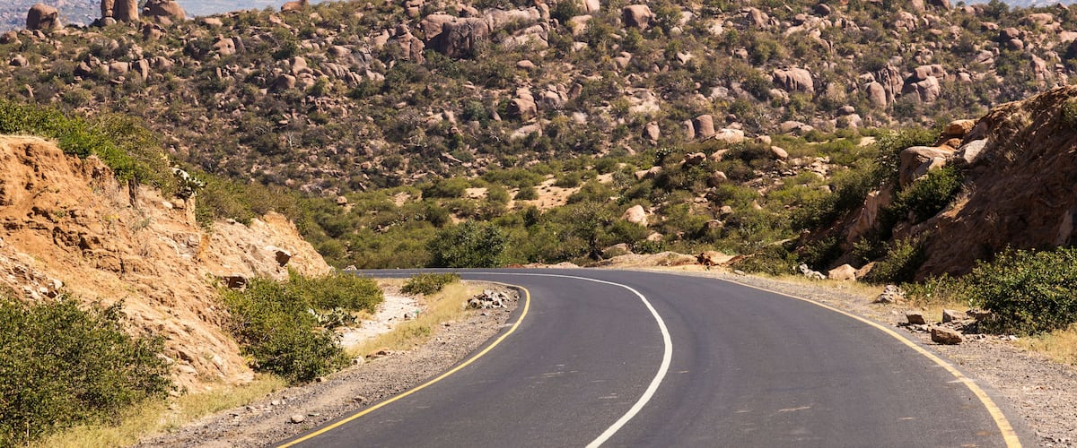 Unusual rock formation in Dakhata valley (valley of marvels) bet
