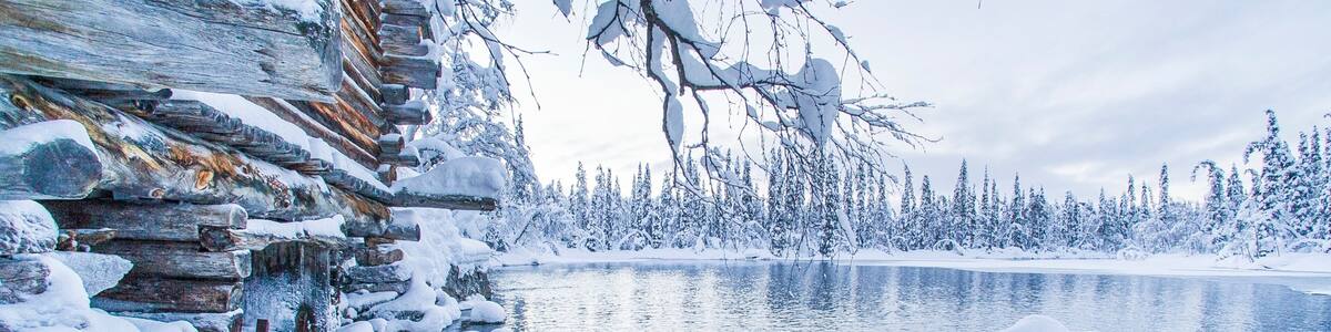 Yllas Ski Resort which includes snow and a lake or waterhole