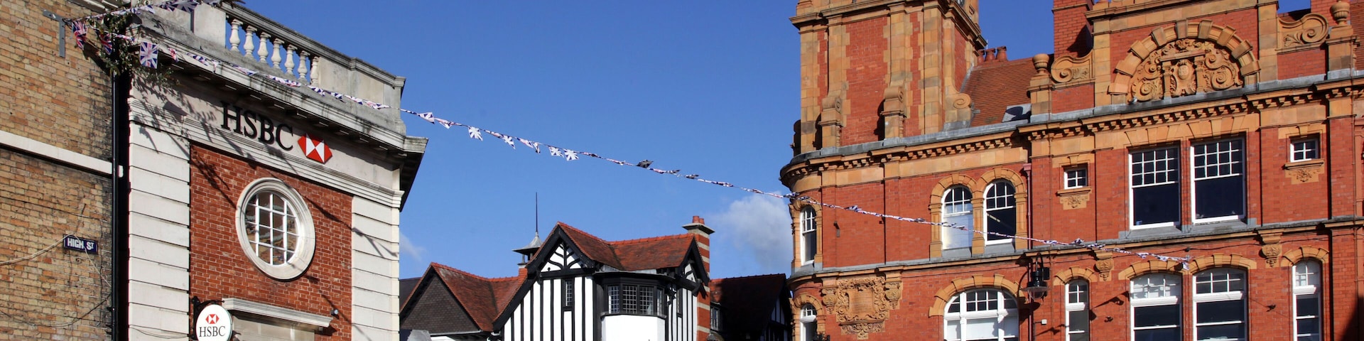 CYBYK0 Town Centre, Newtown, Powys, Wales, UK.