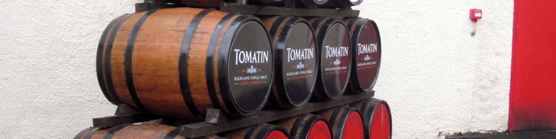 Tomatin Distillery in Scotland - great whiskey!!
We stopped here on a Haggis Adventure tour and got a tour of the facilities and a free sample - YES.
I love beer, but having the chance to taste some great Scotch was brilliant!!
Sláinte
