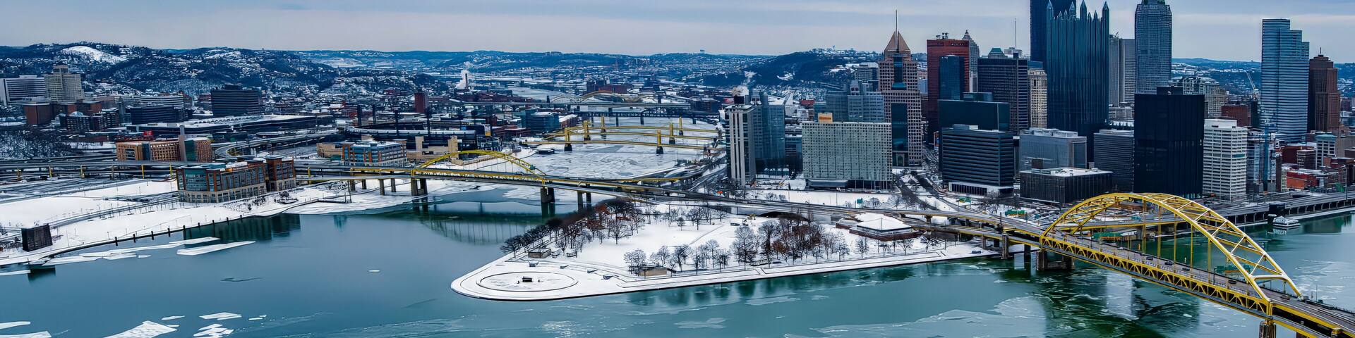 Winter's Embrace on the Three Rivers