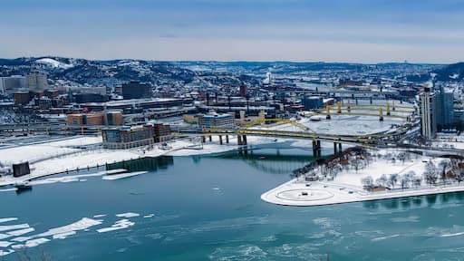 Winter's Embrace on the Three Rivers