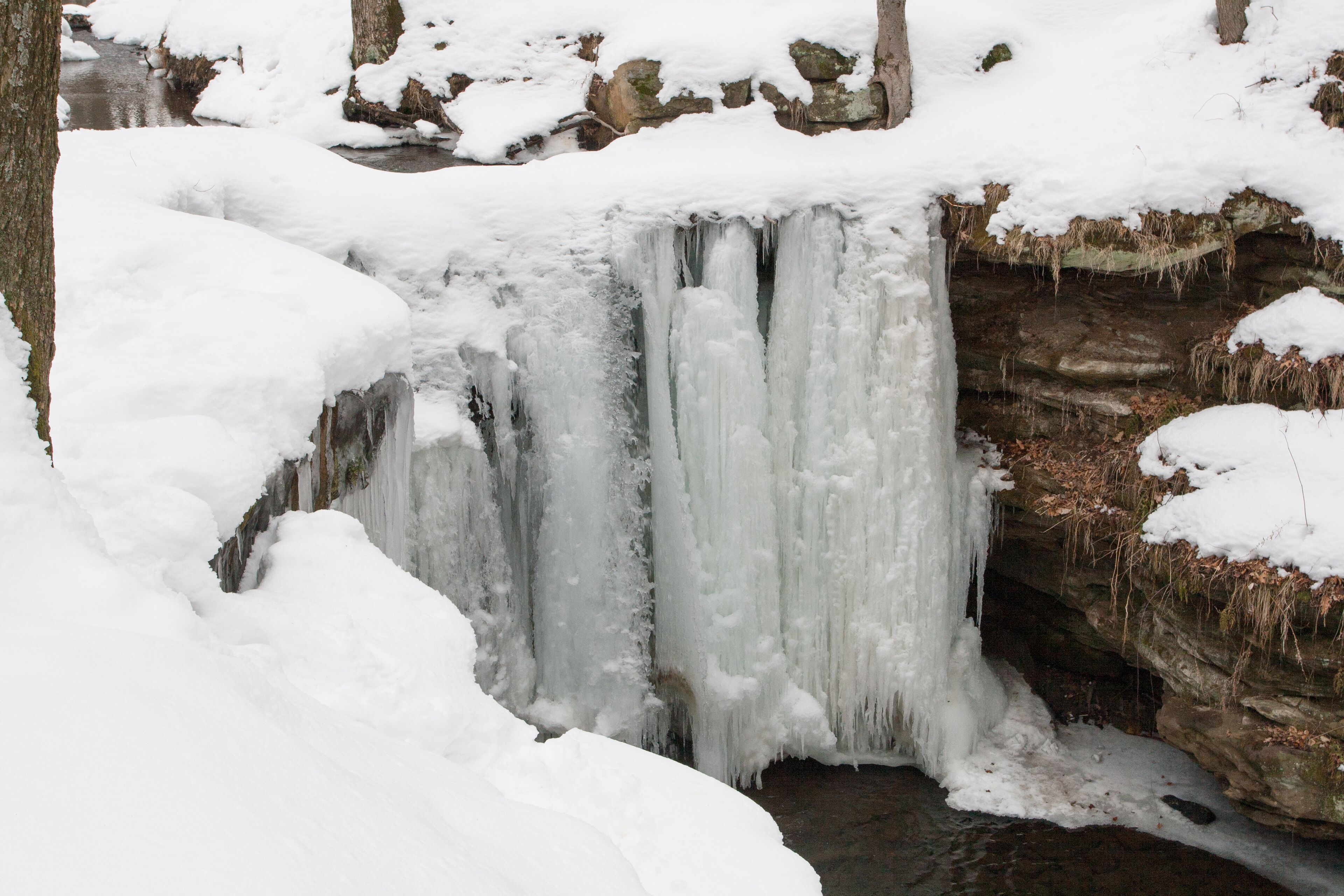 Dundee Falls in Winter, Ohio
