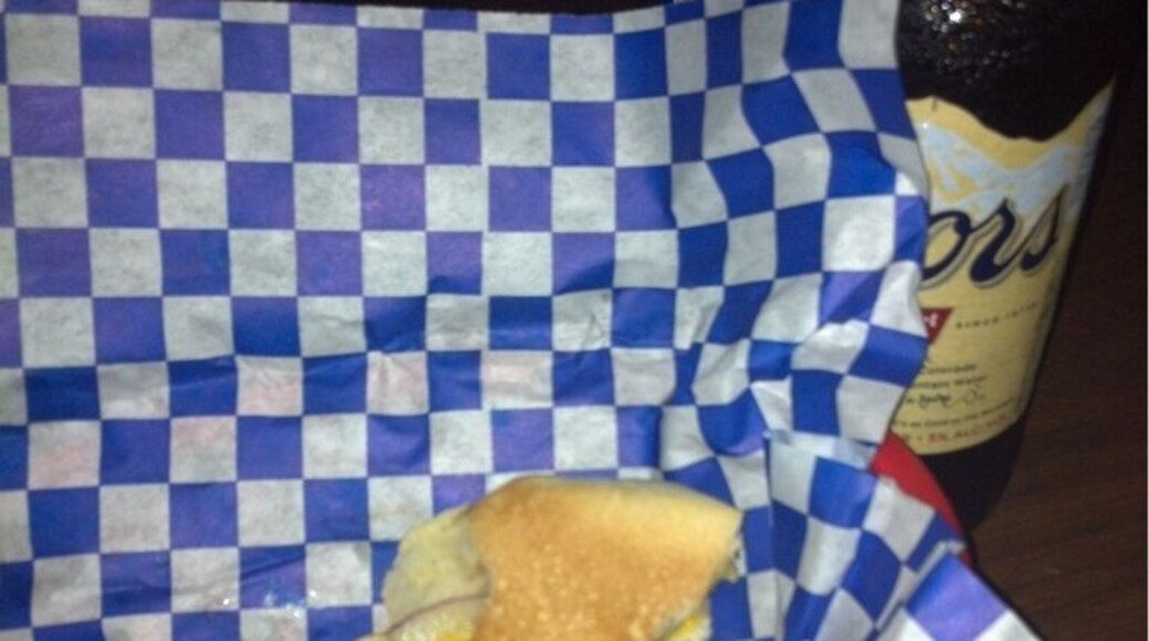 Todd's Green Chile Bacon Cheeseburger, sorry but I couldn't save a pic of the whole burger, one of the best burgers ever!!!