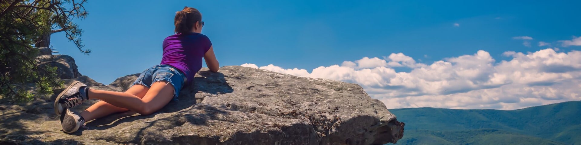 She was enjoying
the view!