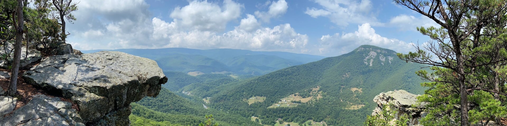 Chimney Tops via North Fork Mountain - Cabins, WV