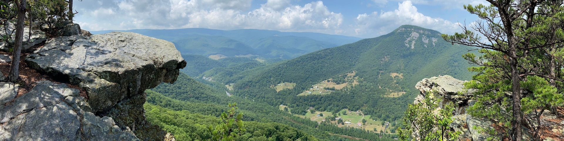 Chimney Tops via North Fork Mountain - Cabins, WV
