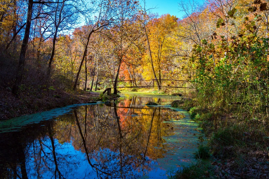 Old Bridge Over Water