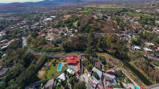 Vista aérea del pueblo de Xochitepec, Cuernavaca Morelos