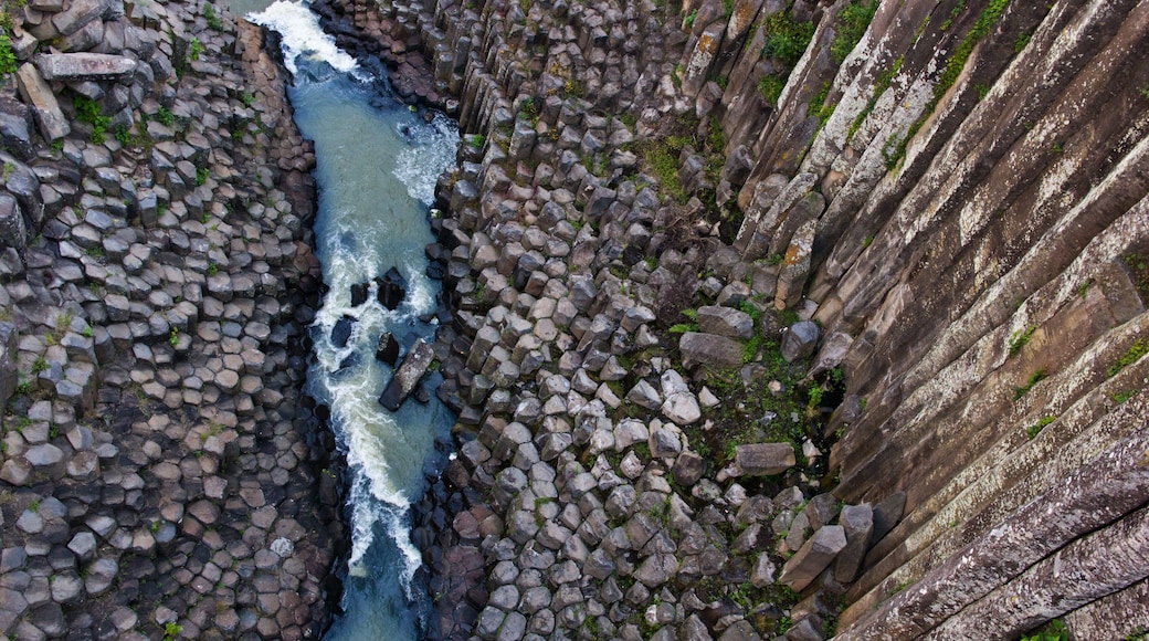 Basaltic Prisms of Santa Maria Regla. Mexico
