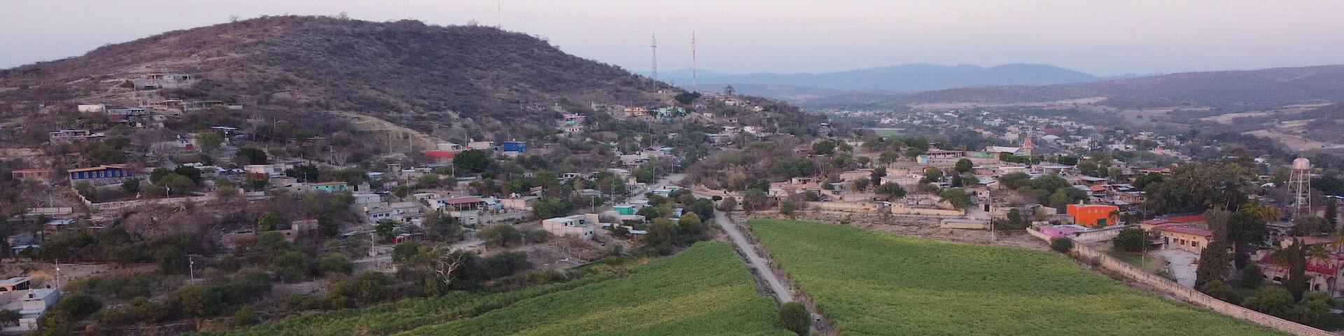 drone photography in crop fields near izucar de matamoros puebla mexico