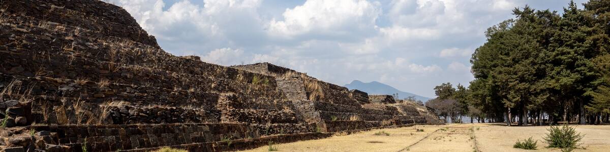 Antiguas ruinas Purépechas en Tzintzuntzan, Michoacán, México