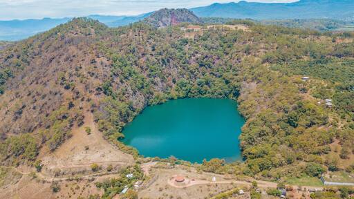 Beautiful Volcanic Pool near Tacambaro Magic Town in Michoacan, Mexico