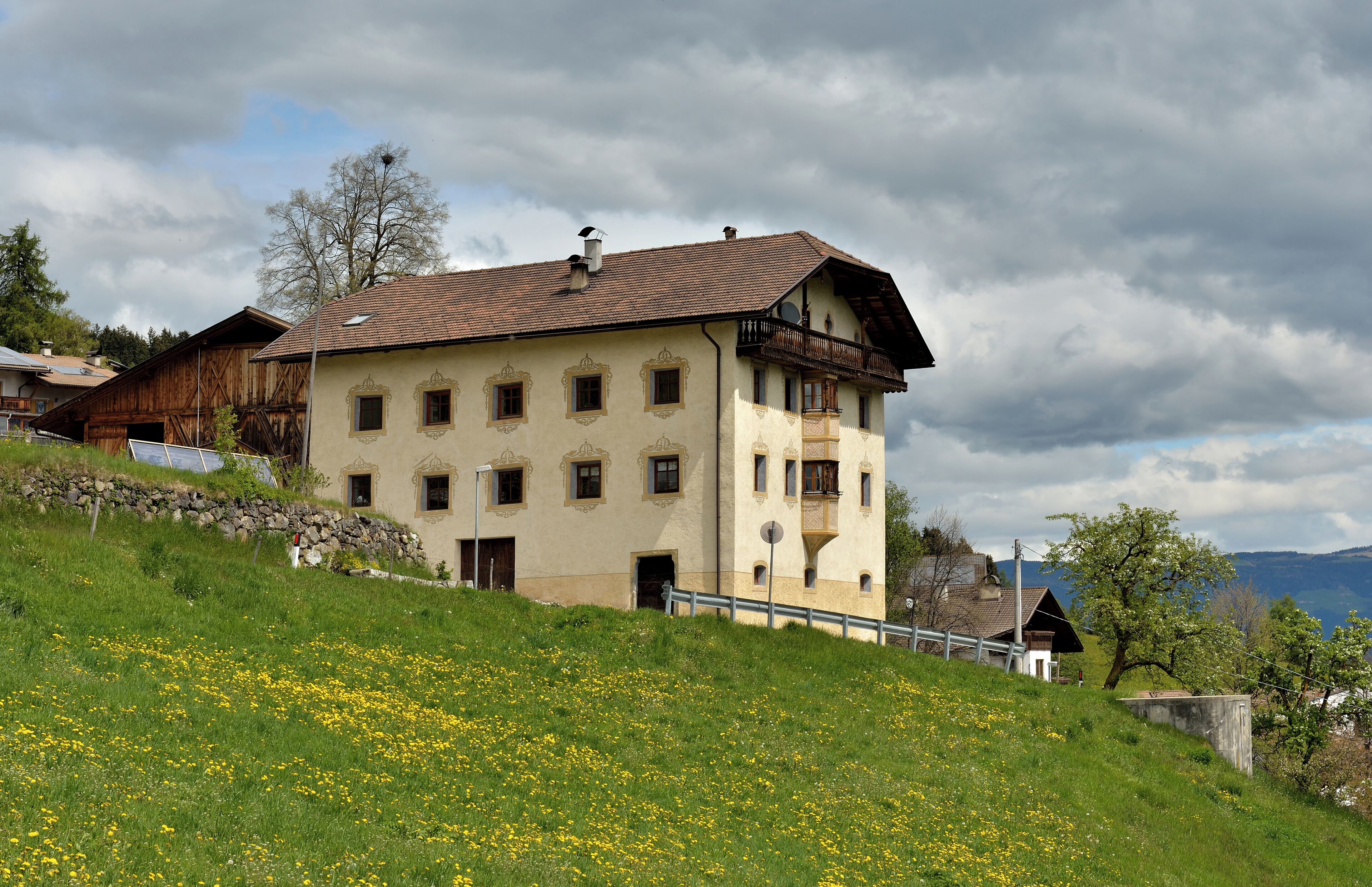 The farmhouse Kier in Feldthurns in South Tyrol