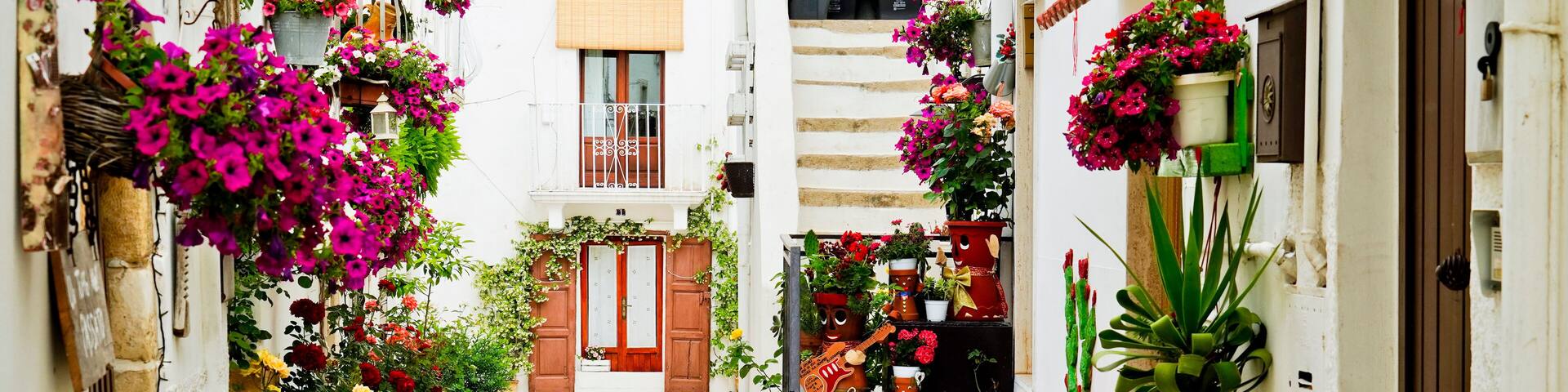 Mottola, uno dei borghi bianchi della Puglia.Taranto,Italia