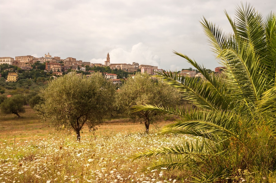 cityscape of Città Sant'Angelo in Italy, Abruzzo district