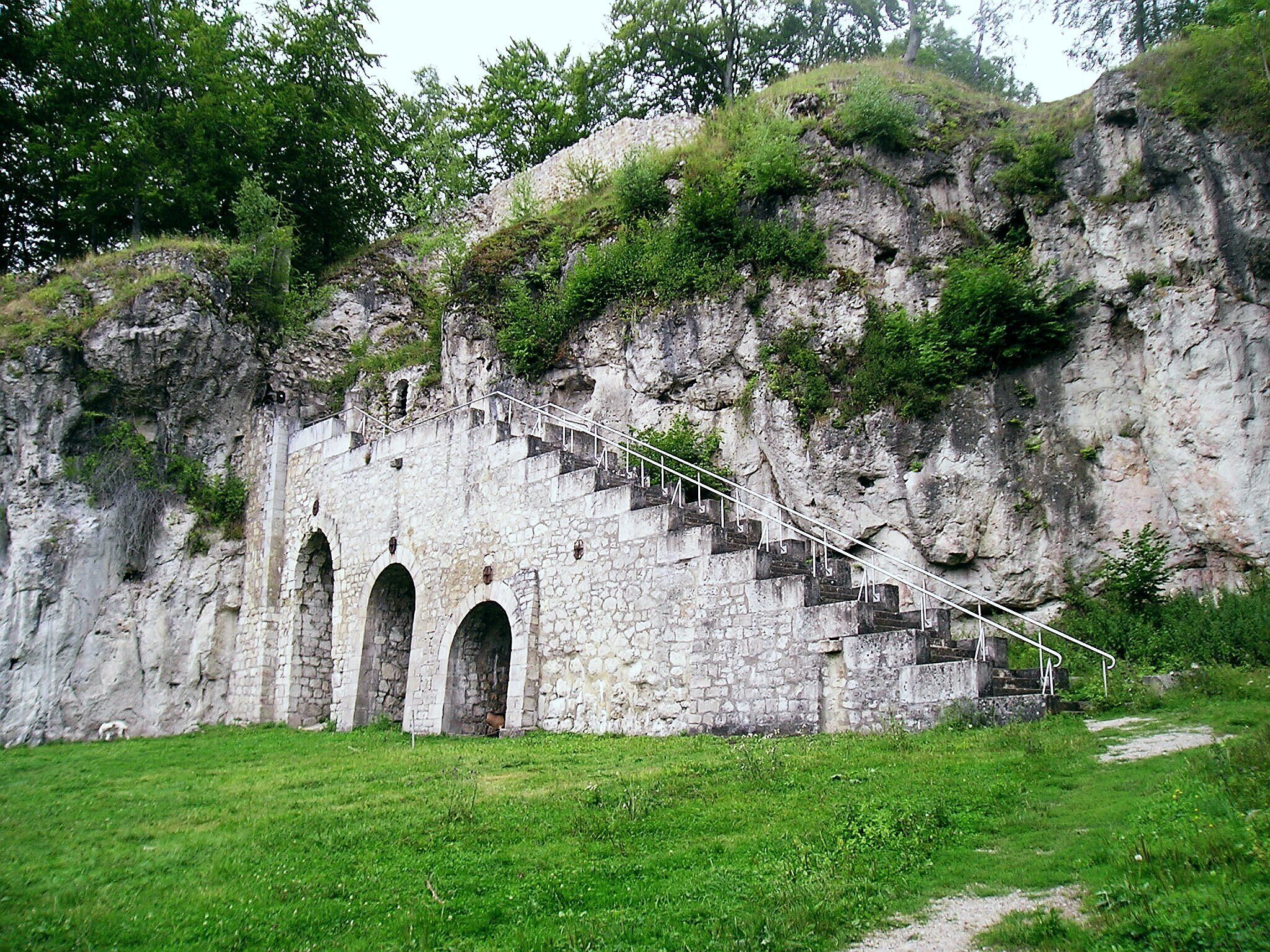 Aufgang zur Burgruine Scharzfeld