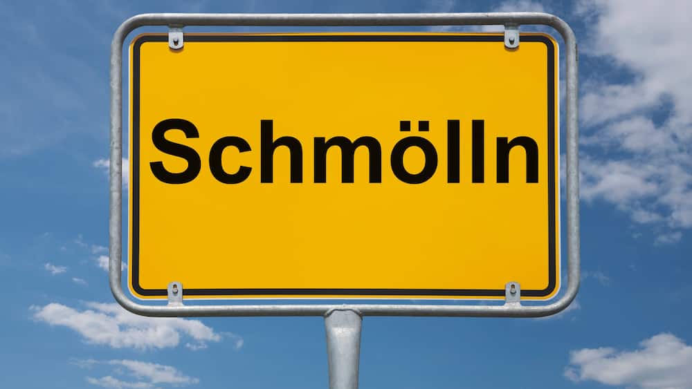Ortstafel Schmölln