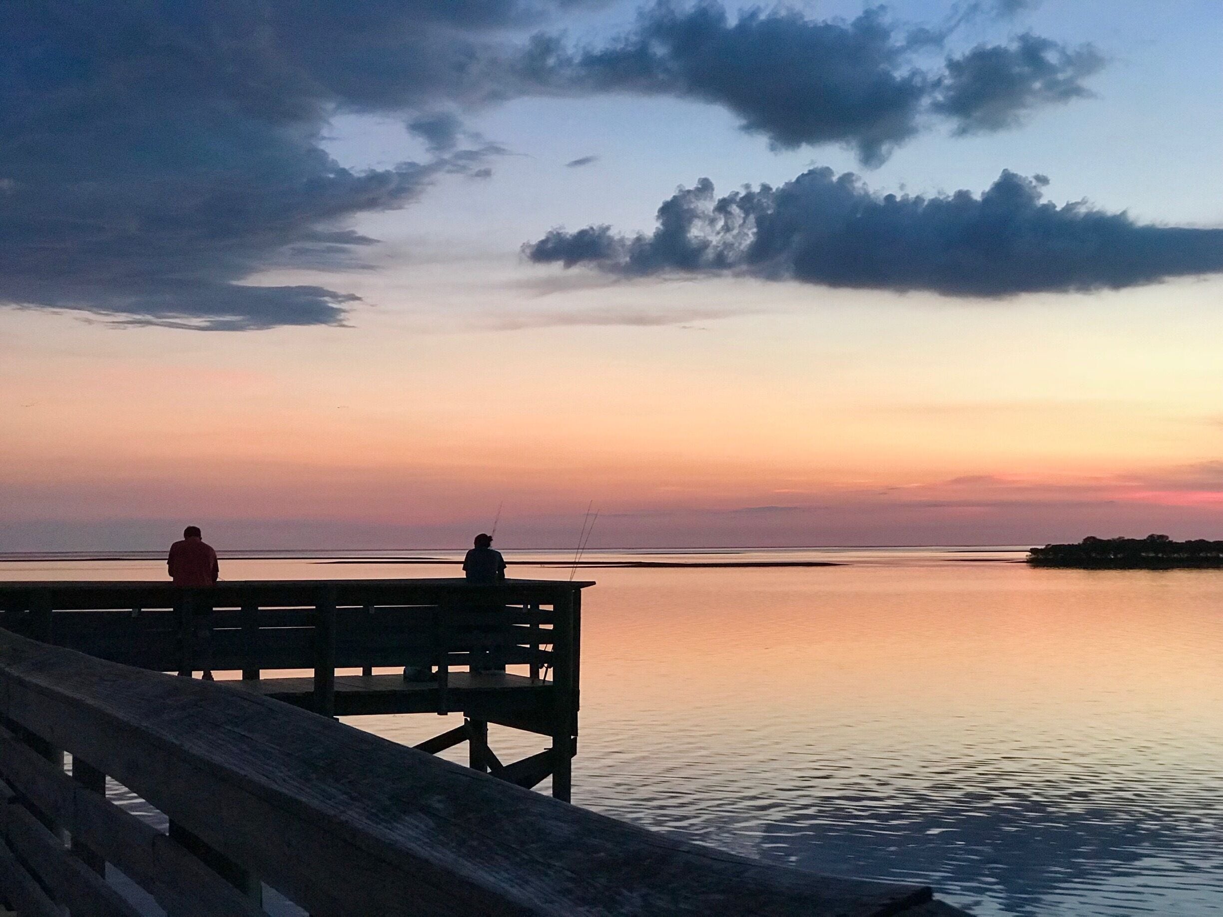 Nothing like fishing, with your son, at sunset.  Gorgeous view on a gorgeous night!