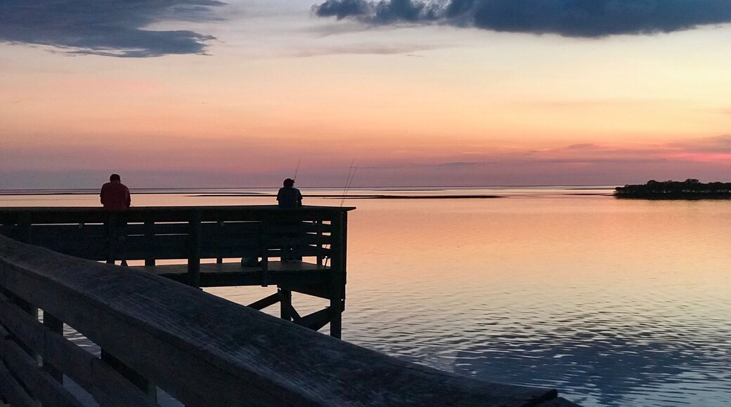 Nothing like fishing, with your son, at sunset. Gorgeous view on a gorgeous night!