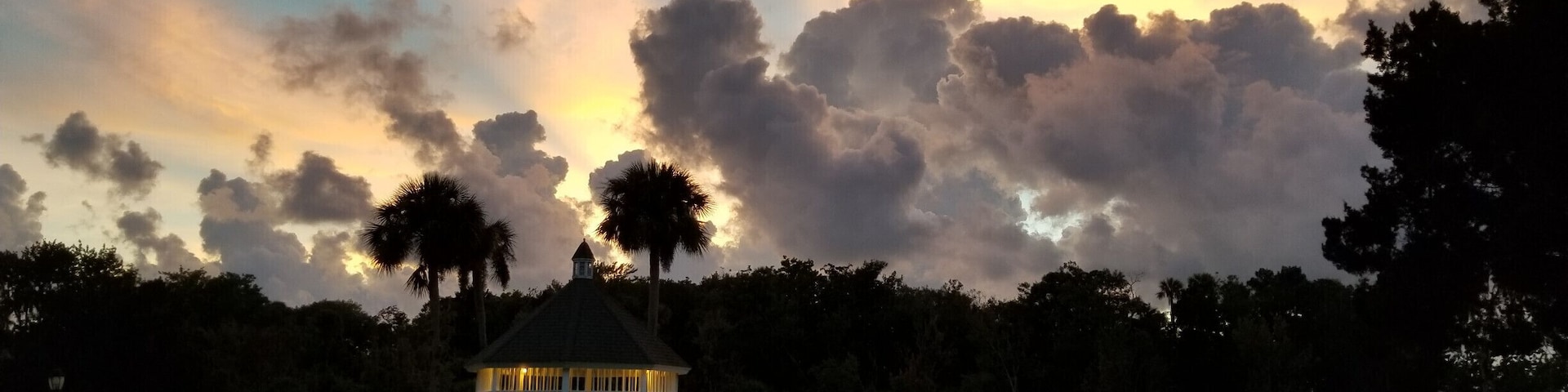 Beautiful grounds surrounded by water