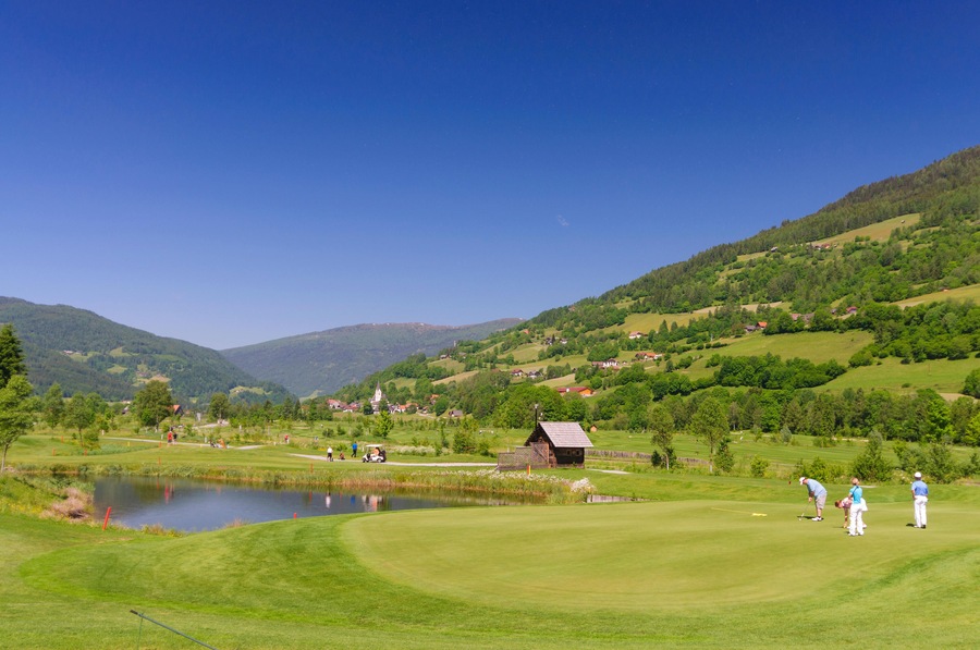 Sankt Georgen ob Murau: Golf course in the Murtal, Murtal, Steiermark, Styria, Austria