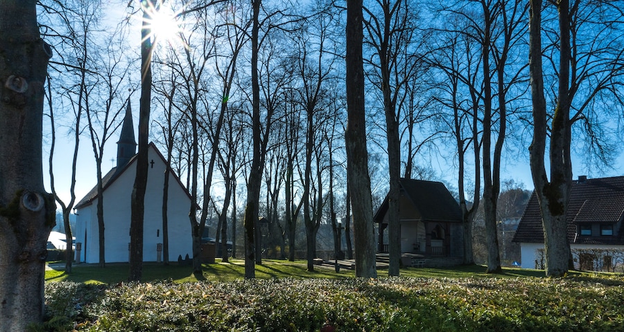 Tiny chapel in the german city called Hallenberg