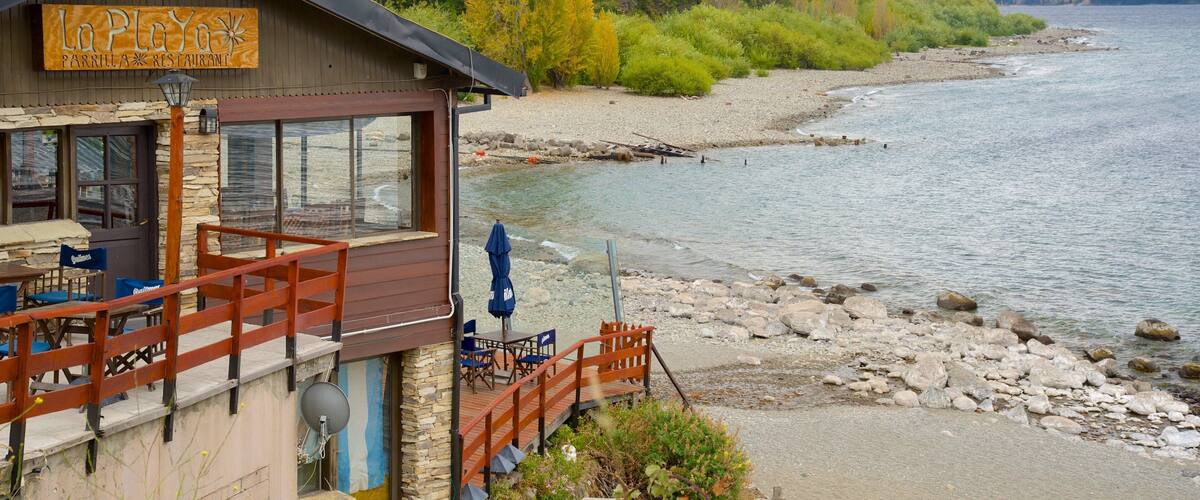 Patagonia Region which includes general coastal views, a coastal town and forest scenes