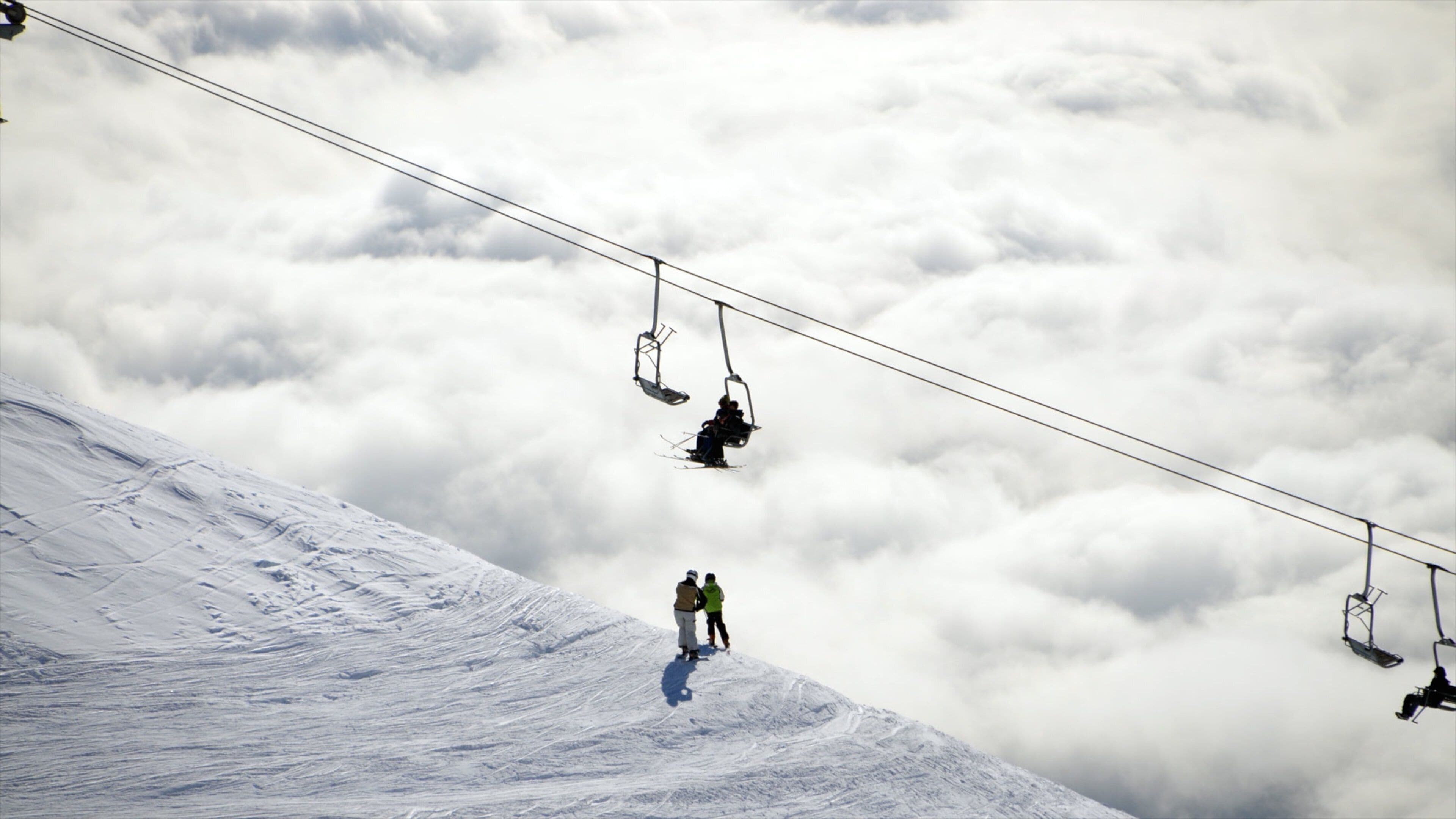 Bariloche inclusief een gondel en sneeuw