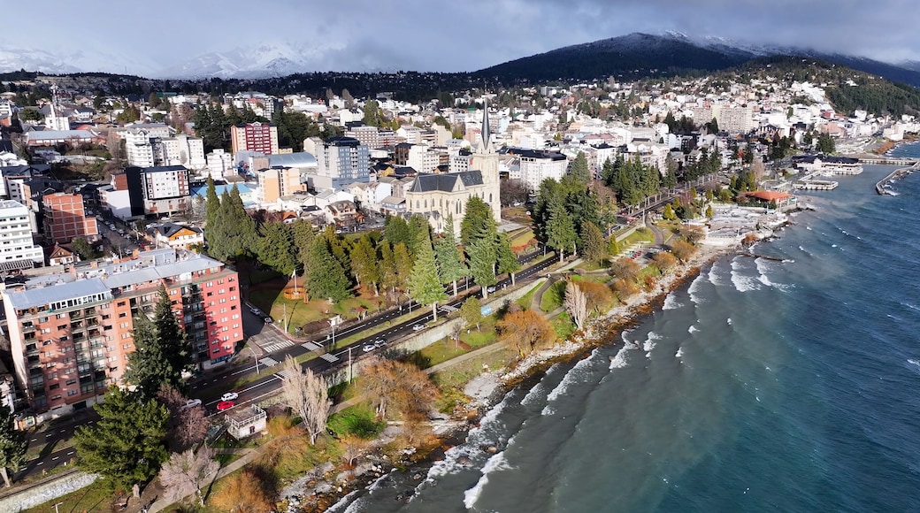 Bariloche Cathedral At San Carlos De Bariloche In Rio Negro Argentina. Medieval Church. Downtown City. Stunning Cityscape. Bariloche Cathedral At San Carlos De Bariloche In Rio Negro Argentina.