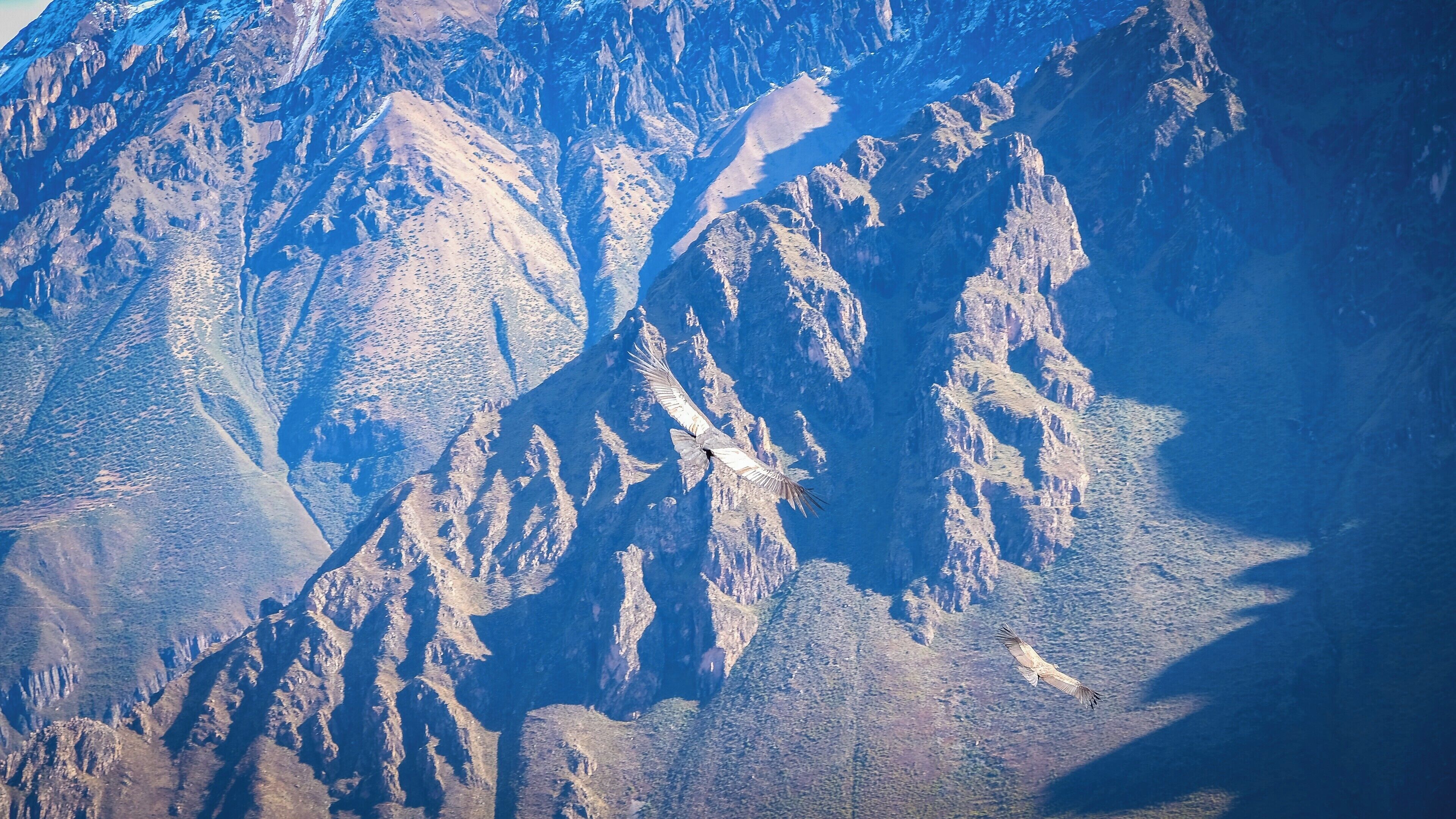 Une chaîne de montagnes accidentée, avec des pics escarpés et de profondes vallées.