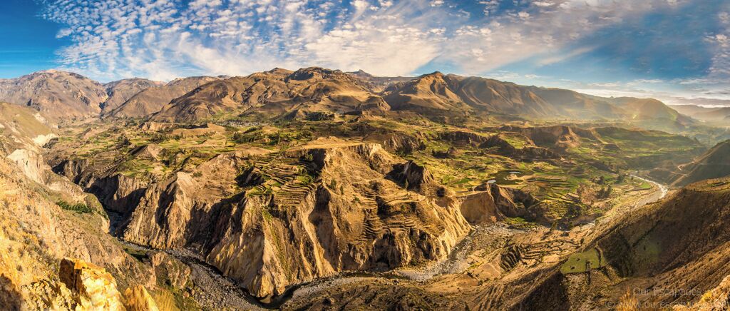 The lovely Colca Canyons in Peru - it is one of the deepest canyons in the world!
