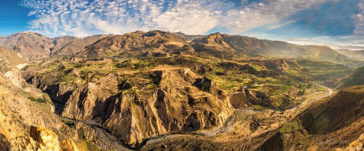 The lovely Colca Canyons in Peru - it is one of the deepest canyons in the world!
