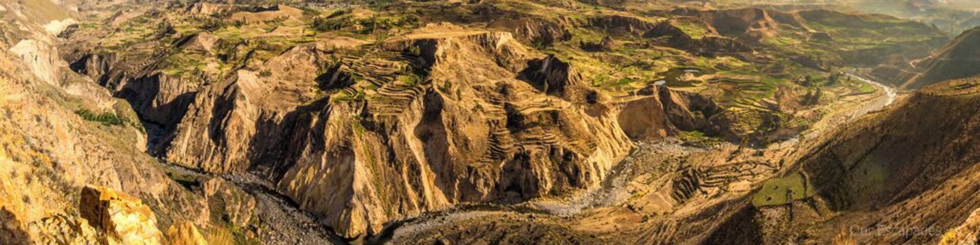 The lovely Colca Canyons in Peru - it is one of the deepest canyons in the world!