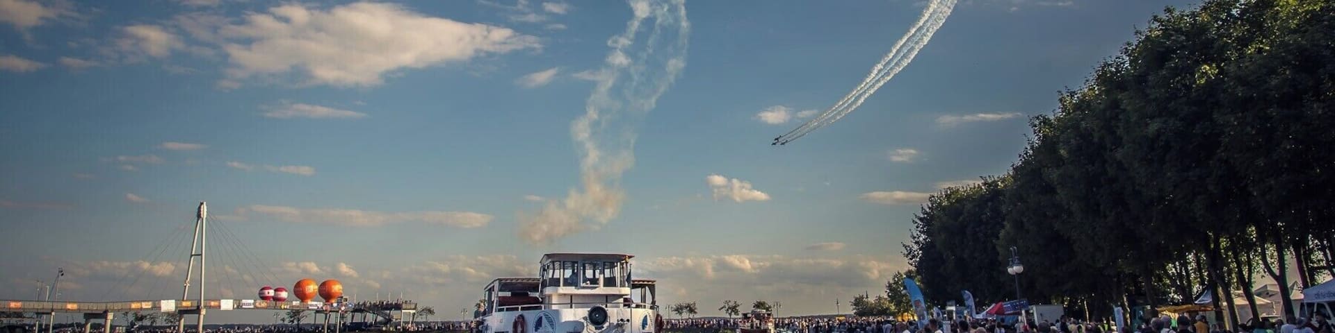 By coincidence on the day of our visit the Masury Air Show 2017 was taking place over the lake at the "sailing capital of Poland".