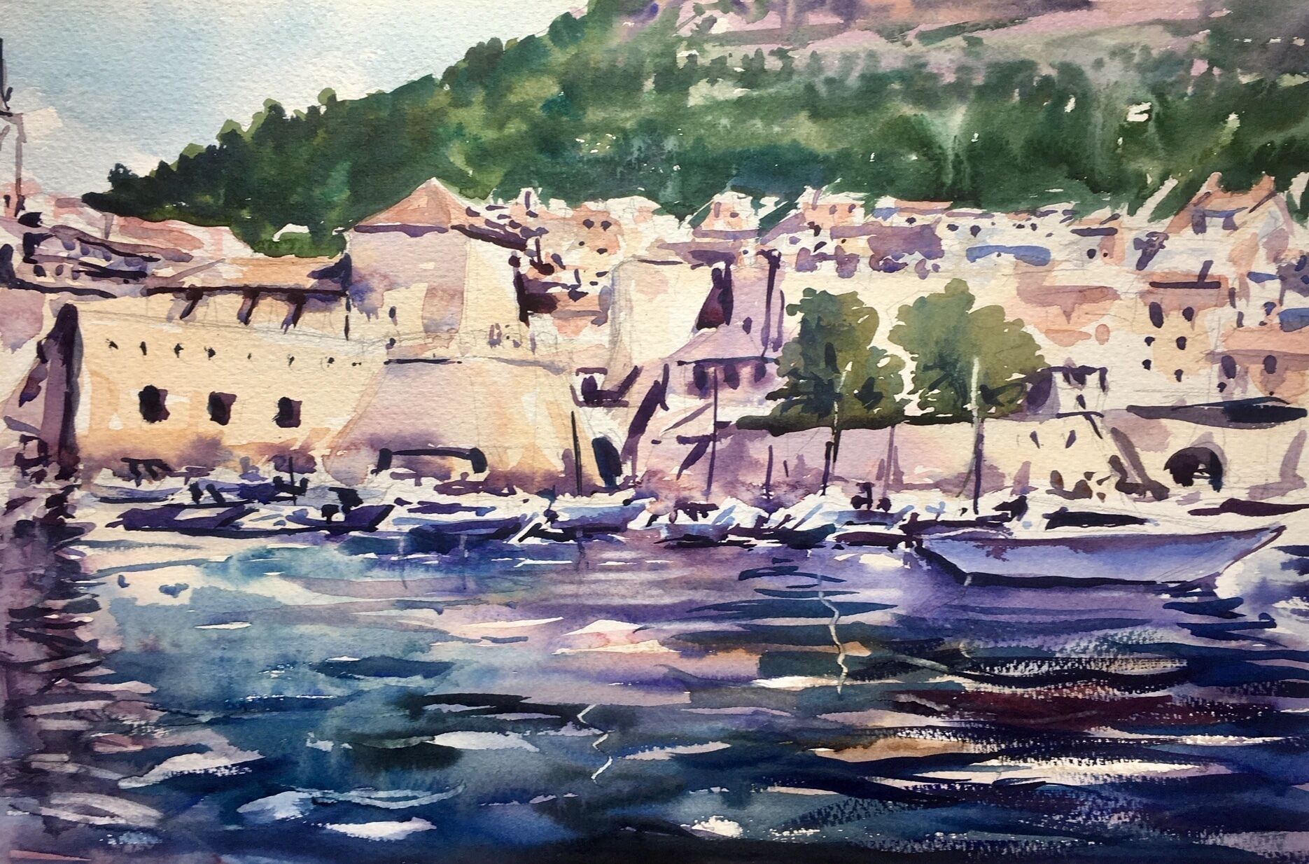 Anthony Barrow Watercolour Holiday, 
May 23-30, 2020, Island of Korcula.

Anthony is a member of NAPA, the National Acrylic Painters Association. He is predominantly a figurative painter with a prolific output, which often overflows into the disciplines of landscape, still life and abstract painting. Chiefly commissioned based, his vast experience and natural talent for capturing the underlying character of his sitters have led to numerous projects, exhibiting his work throughout the UK and also retaining private collections across Europe and the USA
https://www.slikamilina.ca/anthony-barrow/

Slikamilina Painting Tours is the only customized tour company that welcomes painters at all levels to Croatia. Come experience beauty, traditional cuisine,  and hospitality that sets Croatia as a painters destination of choice for their creative and learning holidays.