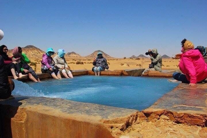 Hot Spring at el Haiz near Bahariya Osis in Egypt's Western Desert. Stunning landscapes of natural beauty. Definately wortha 3 days safaro while in Egypt. Just 4 hrs drive out of Cairo. 