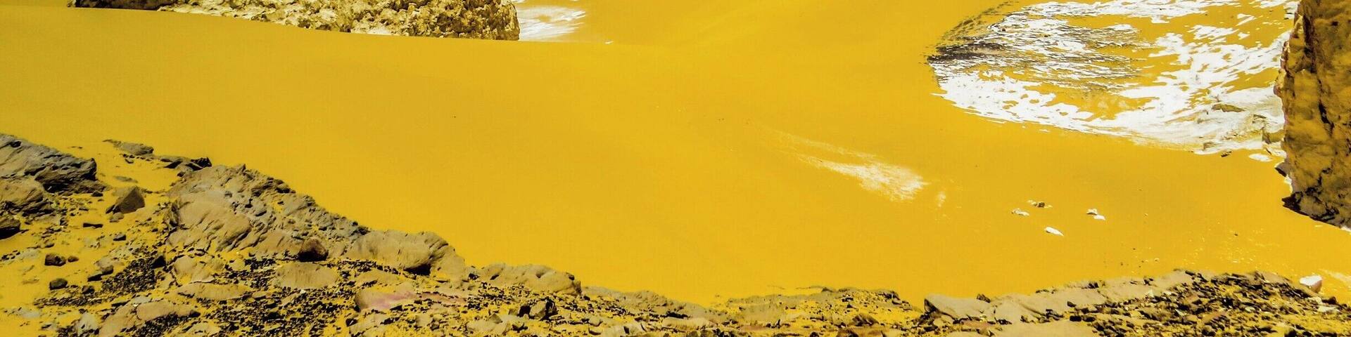 White Desert, near Bahariya Oasis in Egypt.