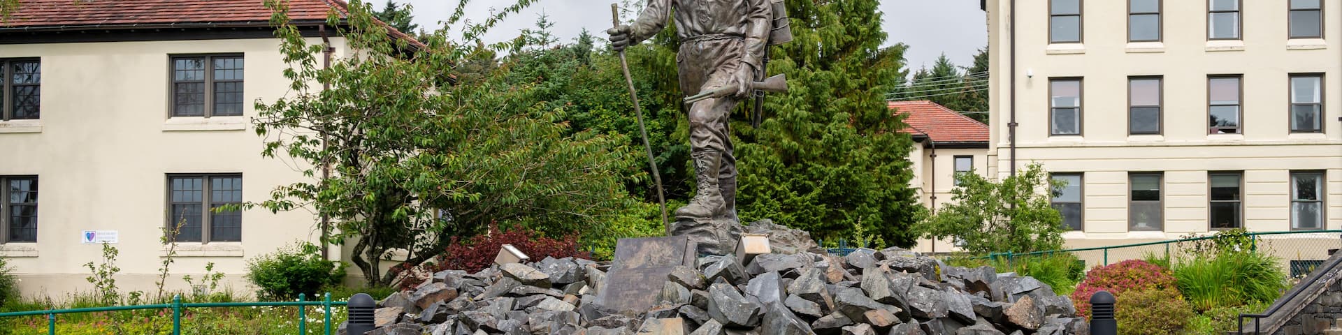 Sitka, Alaska - July 26, 2022 - View of Sitka's Alaska Pioneers Home.